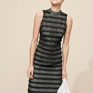 J Crew NWT black fringe dress